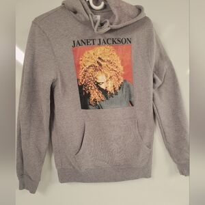 Ladies Janet Jackson Gray Hoodie Sweater, Small
